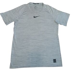 Nike Heather Grey Pro Dri Fit Men's Medium Shirt